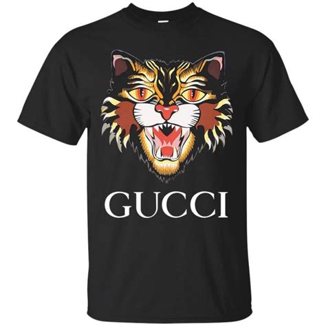 gucci black t shirt replica|angry cat t shirt gucci.